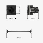 Caddx Walks nail Avatar HD Nano Kit V3 14cm Kabel 1080P/60fps 4:3 Native Sensor Eingebauter 32G Speicher 500mW Speicher RC FPV Racing